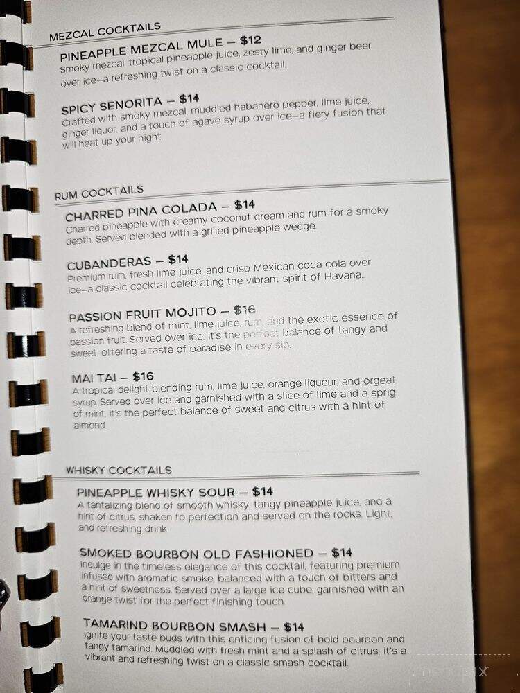 Vue Prime Mexican Steakhouse - Covington, WA menu_pic