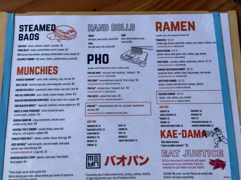 Mecha Noodle Bar - Columbus, OH menu_pic