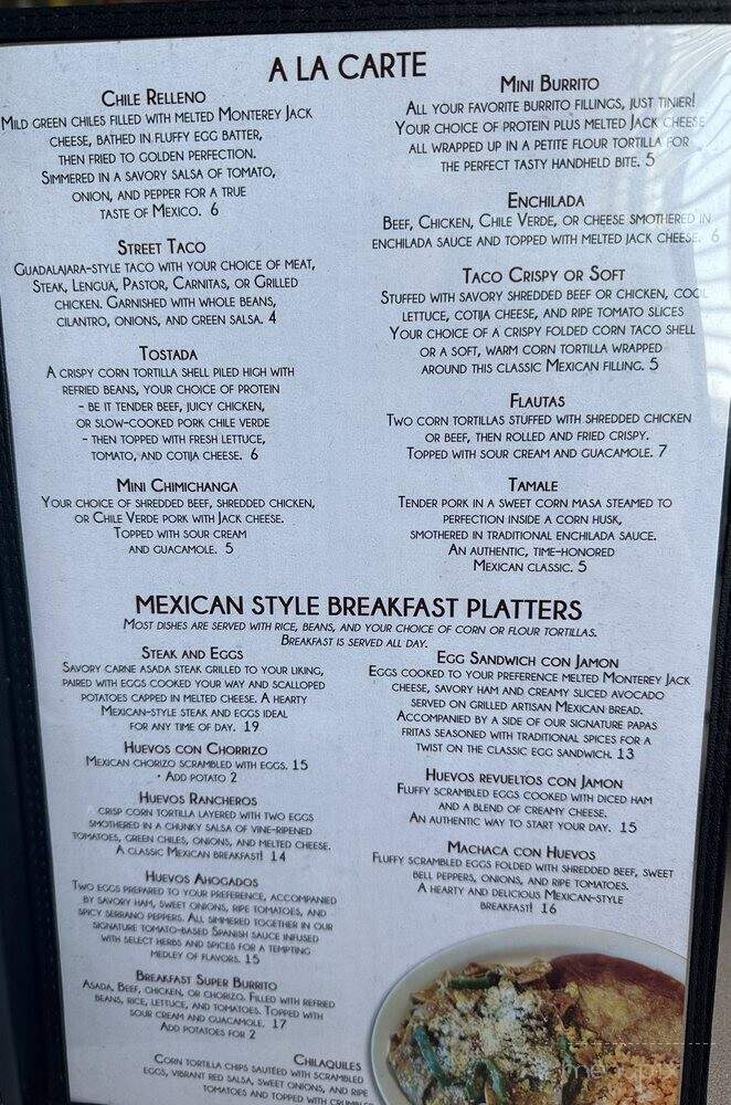De Colores Mexican Restaurant & Bar - Lathrop, CA menu_pic