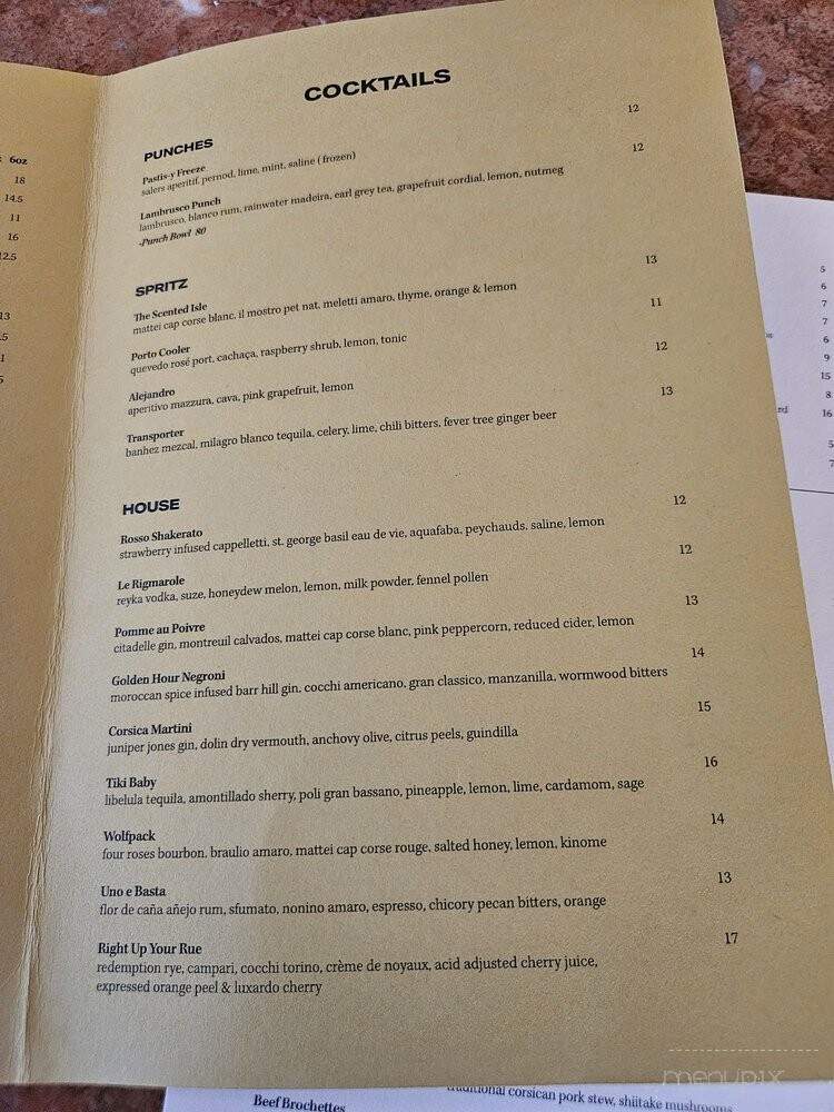 Corsica - Denver, CO menu_pic