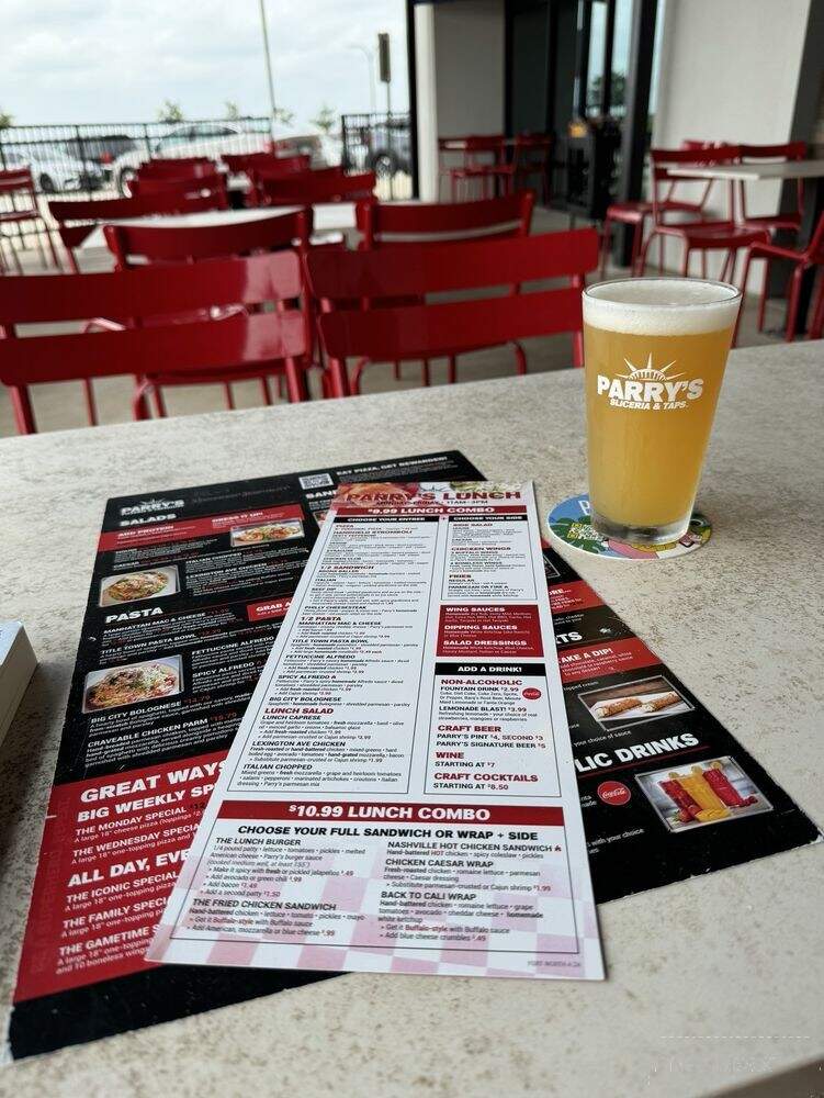 Parry's Pizzeria & Taphouse - Fort Worth, TX menu_pic