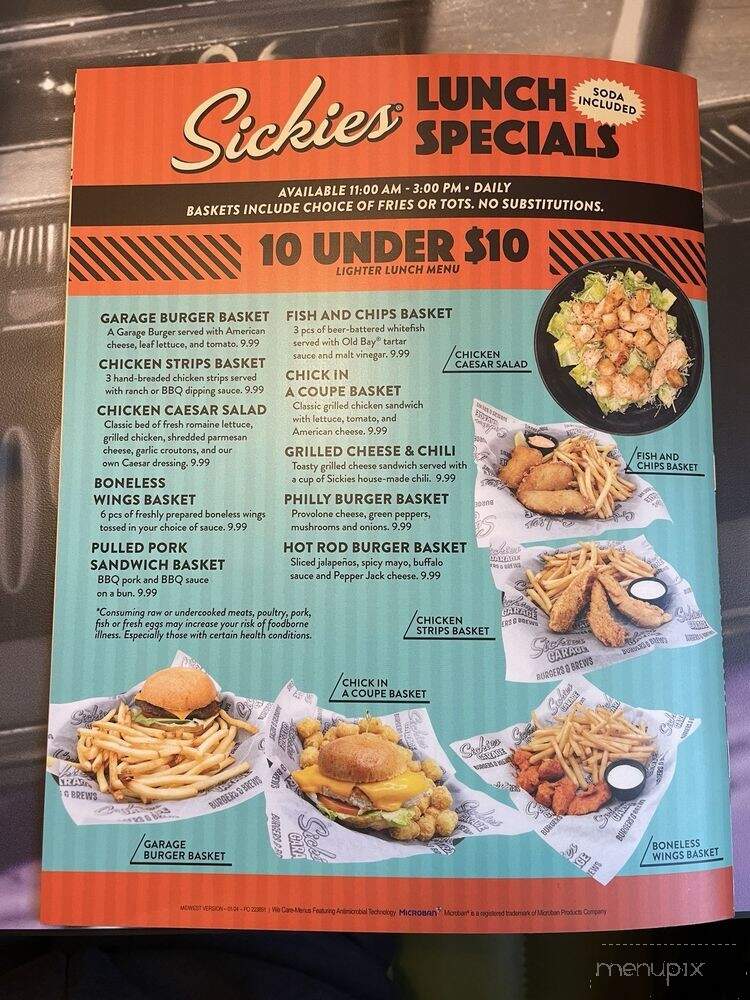 Sickies Garage Burgers & Brews - Wichita, KS