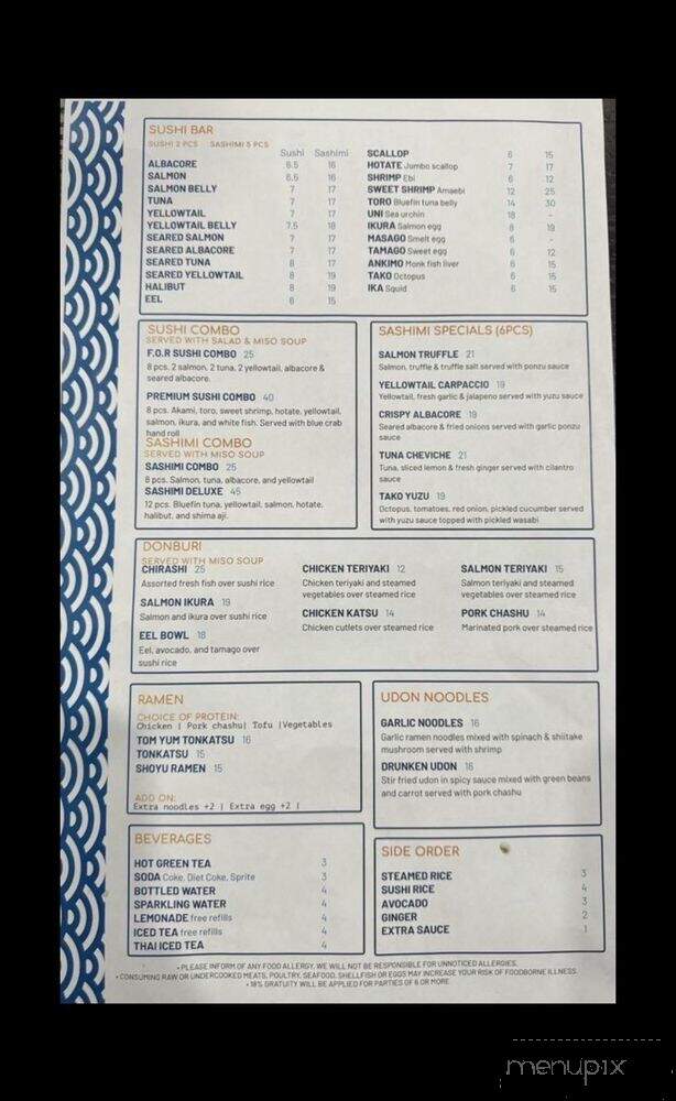 Fish On Rice - Los Angeles, CA menu_pic