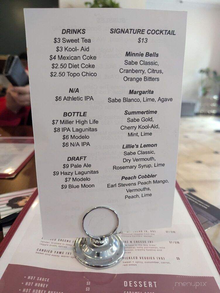 Minnie Bells Soul Movement - San Francisco, CA menu_pic