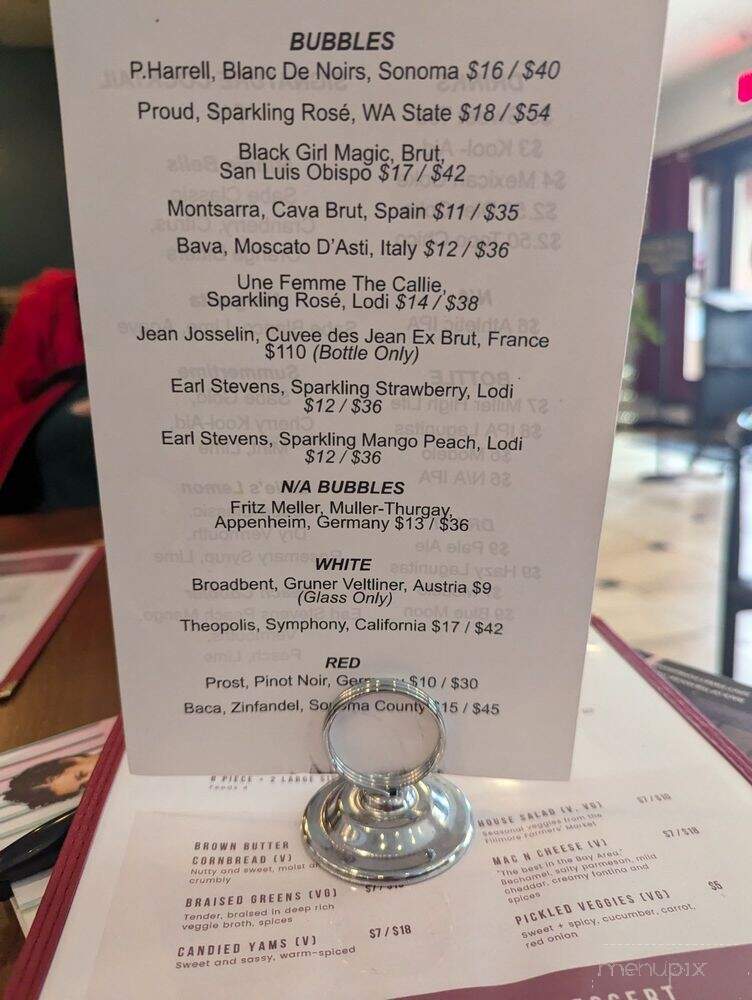 Minnie Bells Soul Movement - San Francisco, CA menu_pic