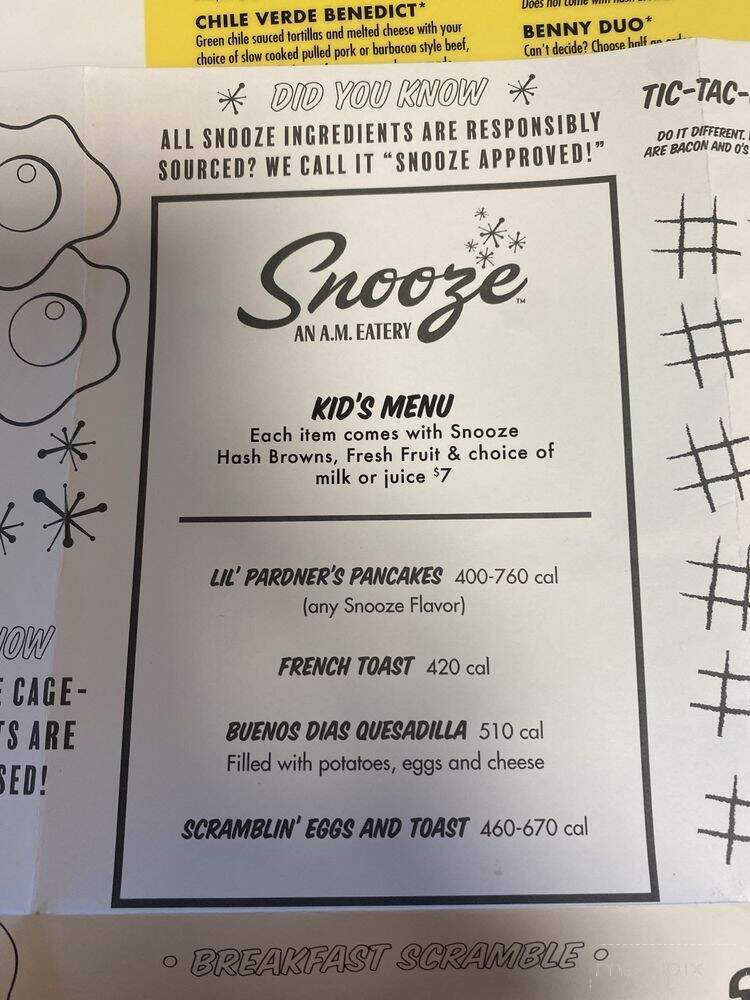Snooze, an A.M. Eatery - Cedar Park, TX menu_pic