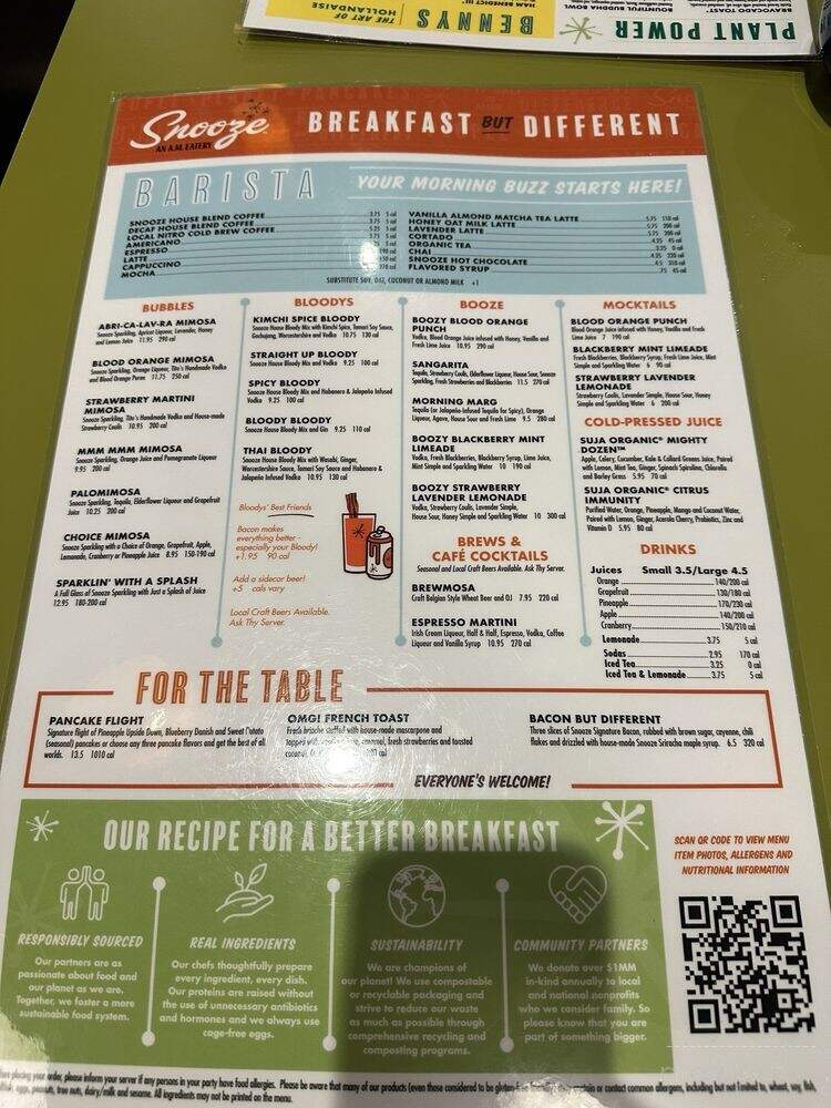 Snooze, an A.M. Eatery - Cedar Park, TX menu_pic
