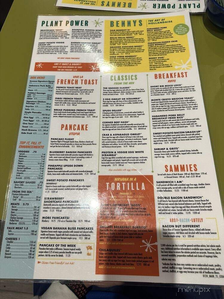 Snooze, an A.M. Eatery - Cedar Park, TX menu_pic