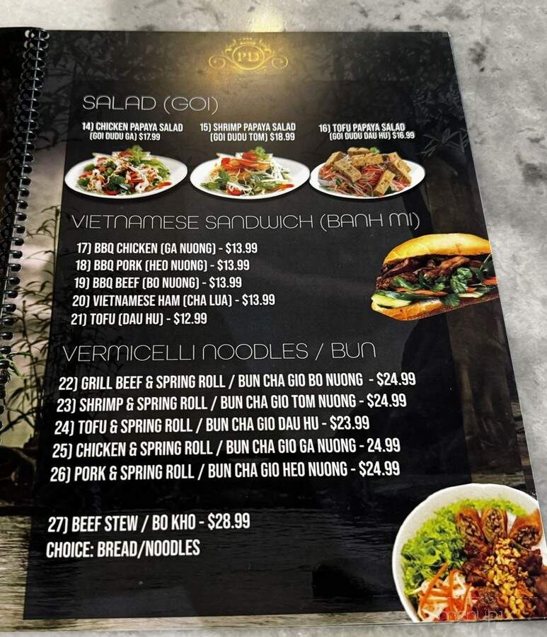 Pho Dynasty - Urban Honolulu, HI menu_pic