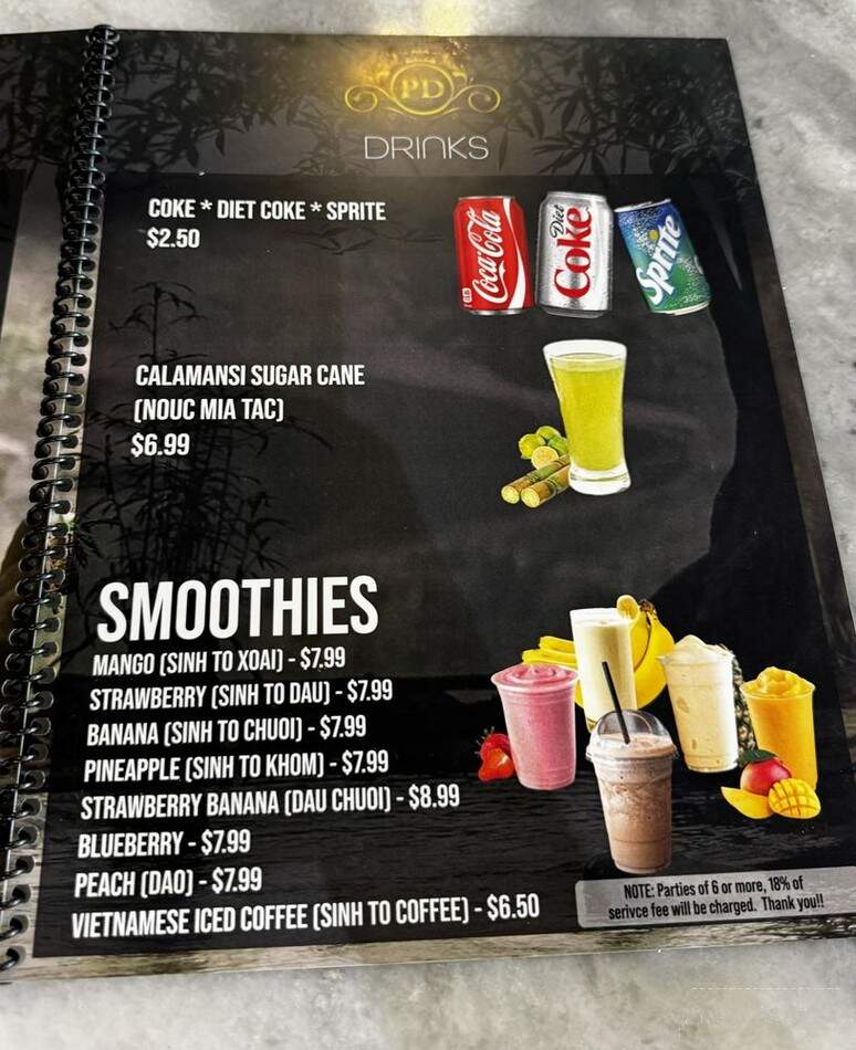 Pho Dynasty - Urban Honolulu, HI menu_pic