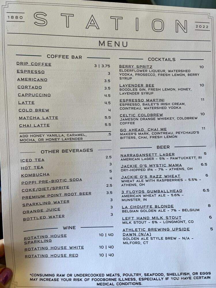 Station - Granville, OH menu_pic