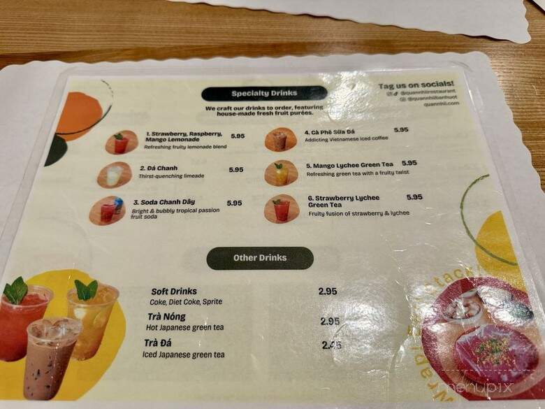 Quan Nhii - Westminster, CA menu_pic