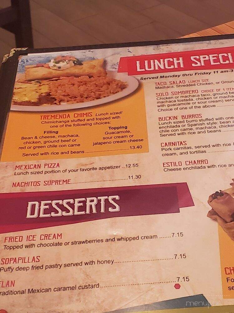 Popo's Fiesta Del Sol - Goodyear, AZ menu_pic