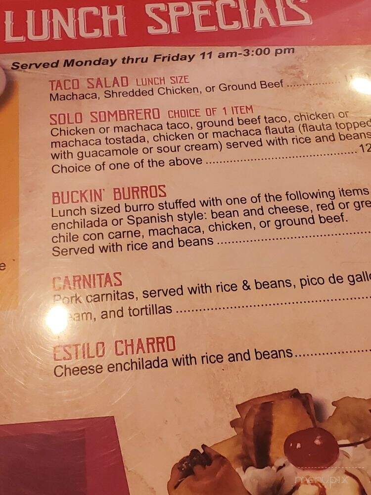 Popo's Fiesta Del Sol - Goodyear, AZ menu_pic