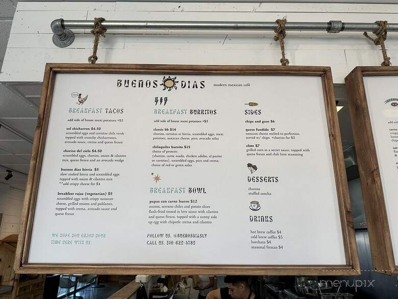 Buenos Dias - Las Vegas, NV menu_pic