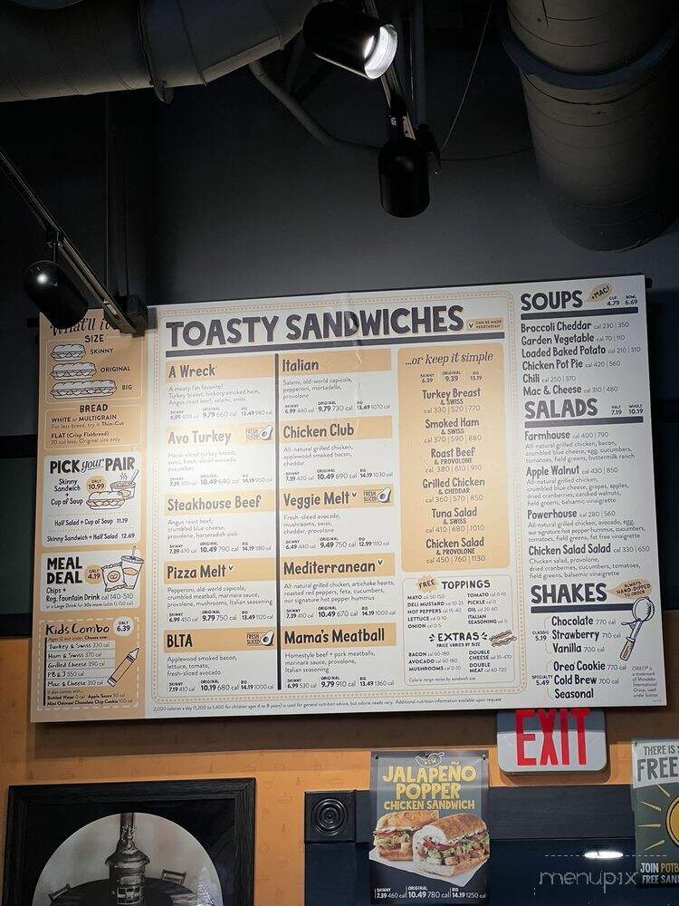 Potbelly - Orlando, FL menu_pic