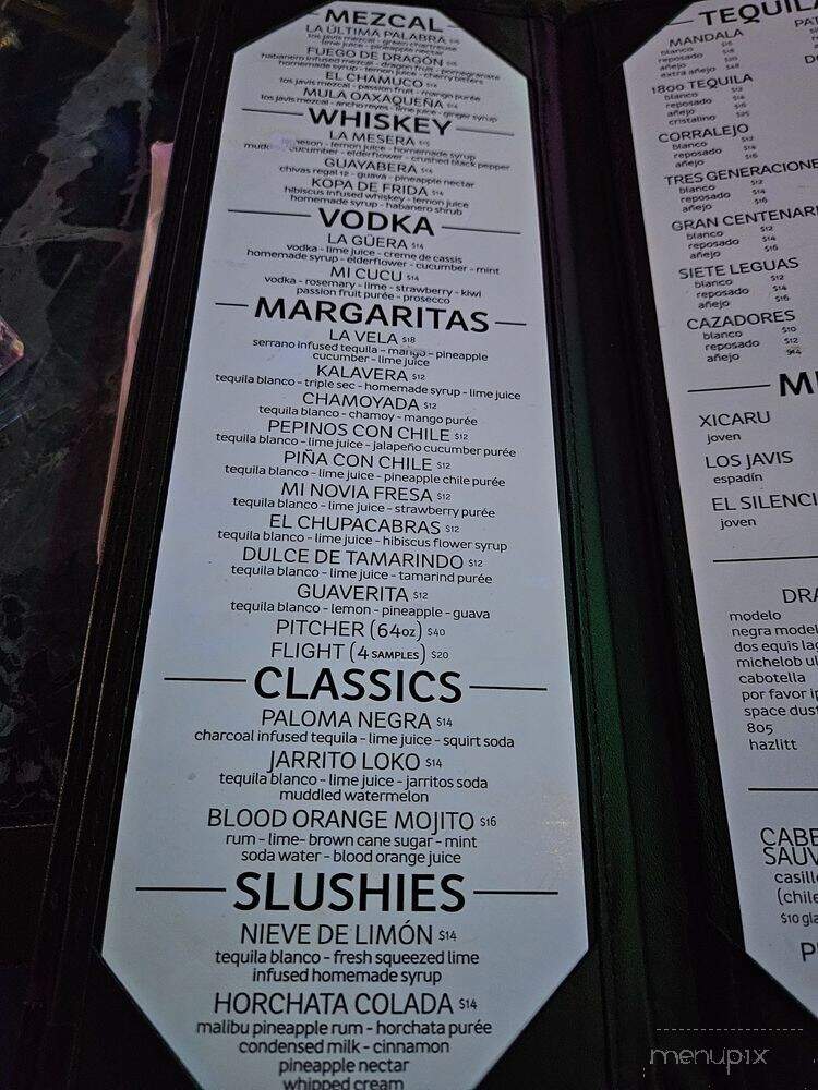 Kalaveras - Burbank, CA menu_pic