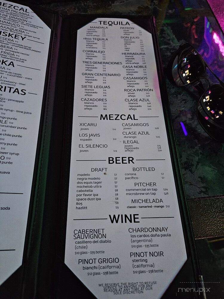 Kalaveras - Burbank, CA menu_pic