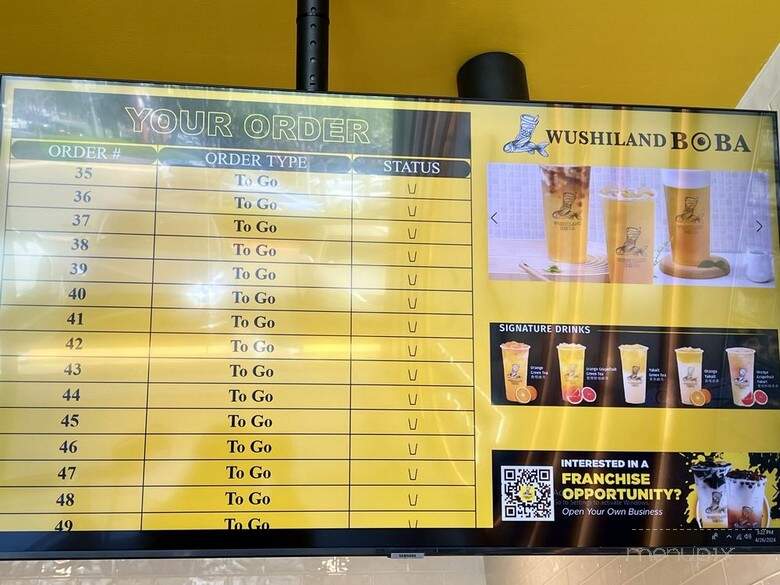 Wushiland Boba - Fullerton, CA menu_pic