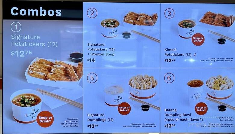 Bafang Dumpling - Torrance, CA menu_pic