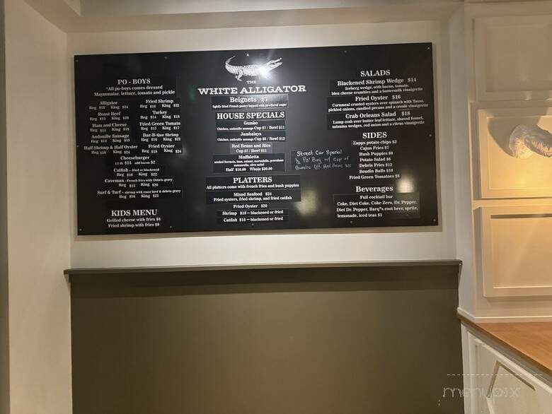 The White Alligator - Franklin, TN menu_pic