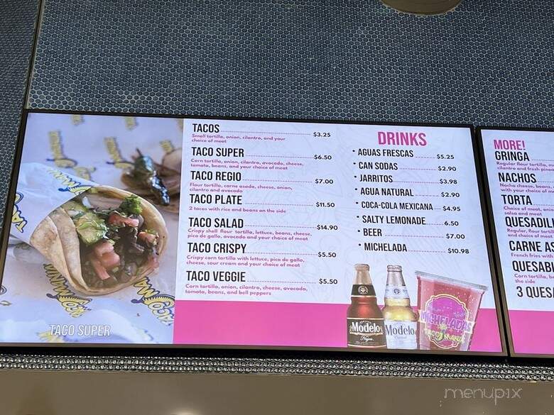 Tacomania - Santa Clara, CA menu_pic