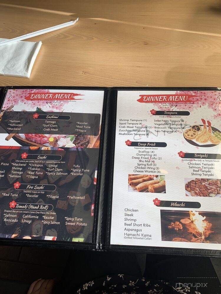 Tsukiji Japanese Cuisine - Fresno, CA menu_pic
