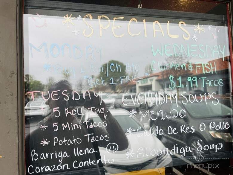 Santa Ana Fresh Mexican Food - La Verne, CA menu_pic