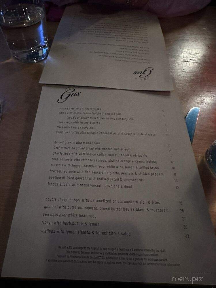 GusGus - Saint Paul, MN menu_pic