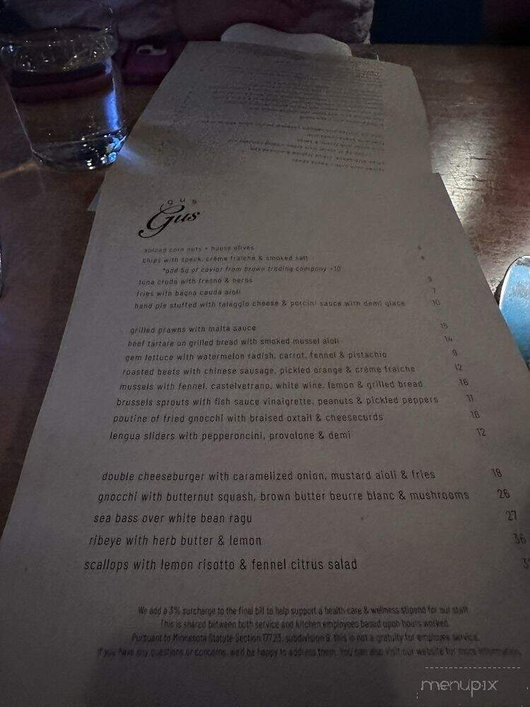 GusGus - Saint Paul, MN menu_pic