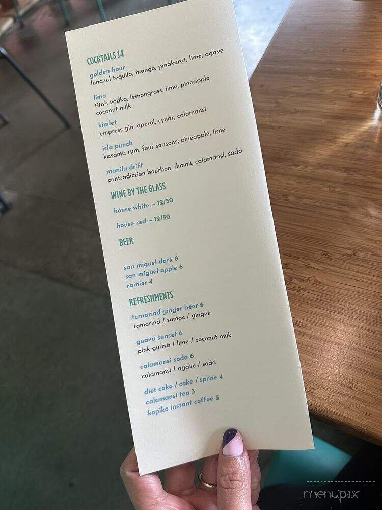 Kilig - Seattle, WA menu_pic