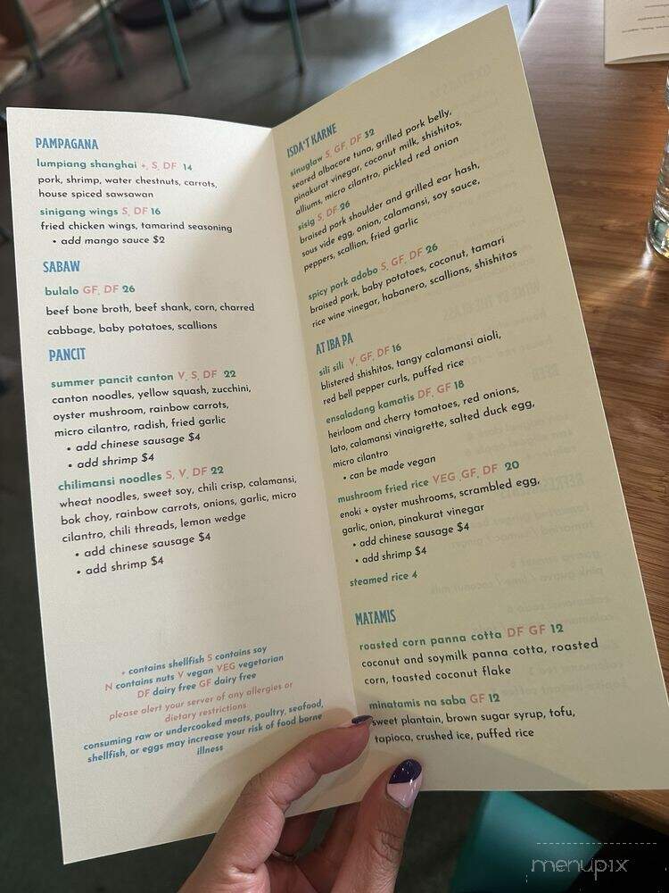 Kilig - Seattle, WA menu_pic