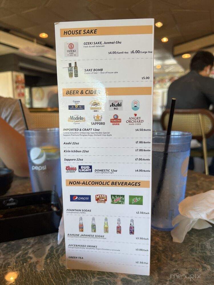 Sumo All You Can Eat Sushi - Kent, WA menu_pic