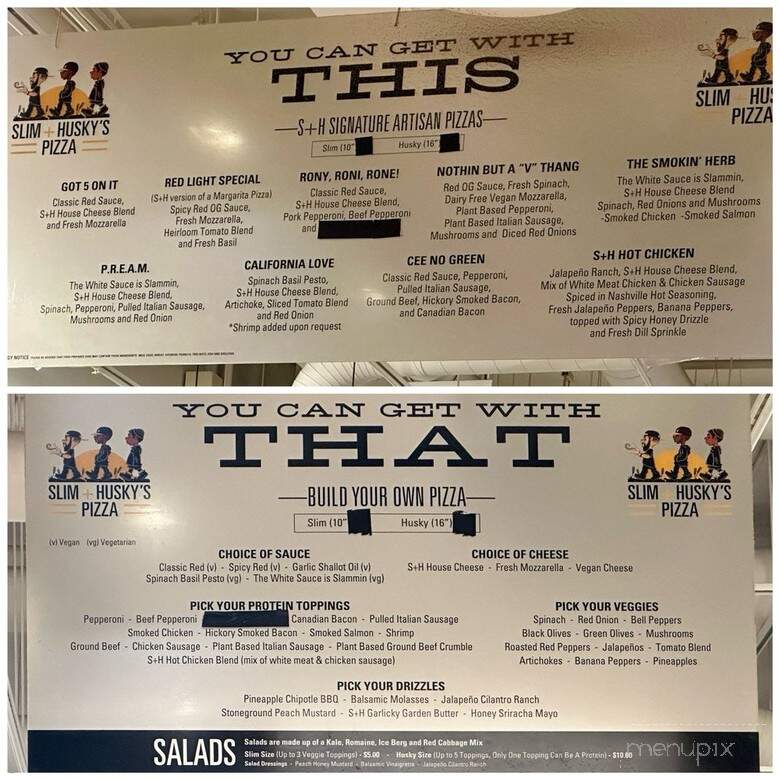 Slim & Husky's Pizza Beeria - Nashville, TN menu_pic