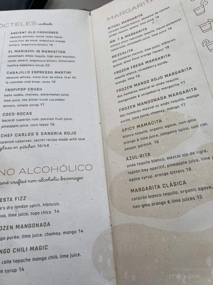 Centrico - Anaheim, CA menu_pic