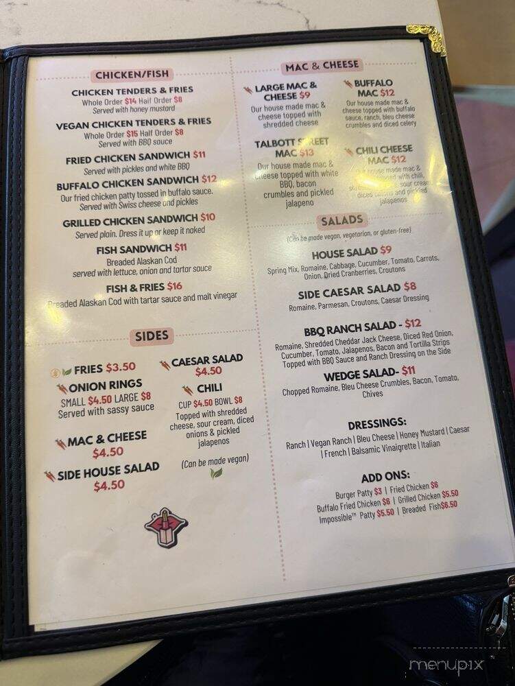 Baby's - Indianapolis, IN menu_pic