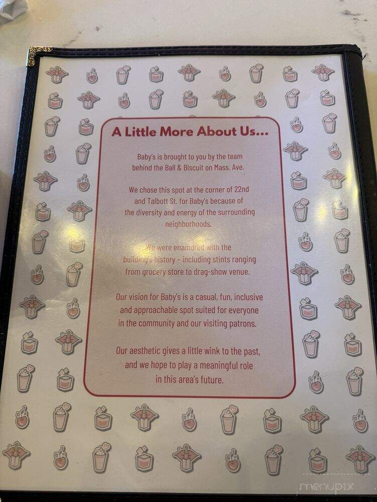 Baby's - Indianapolis, IN menu_pic