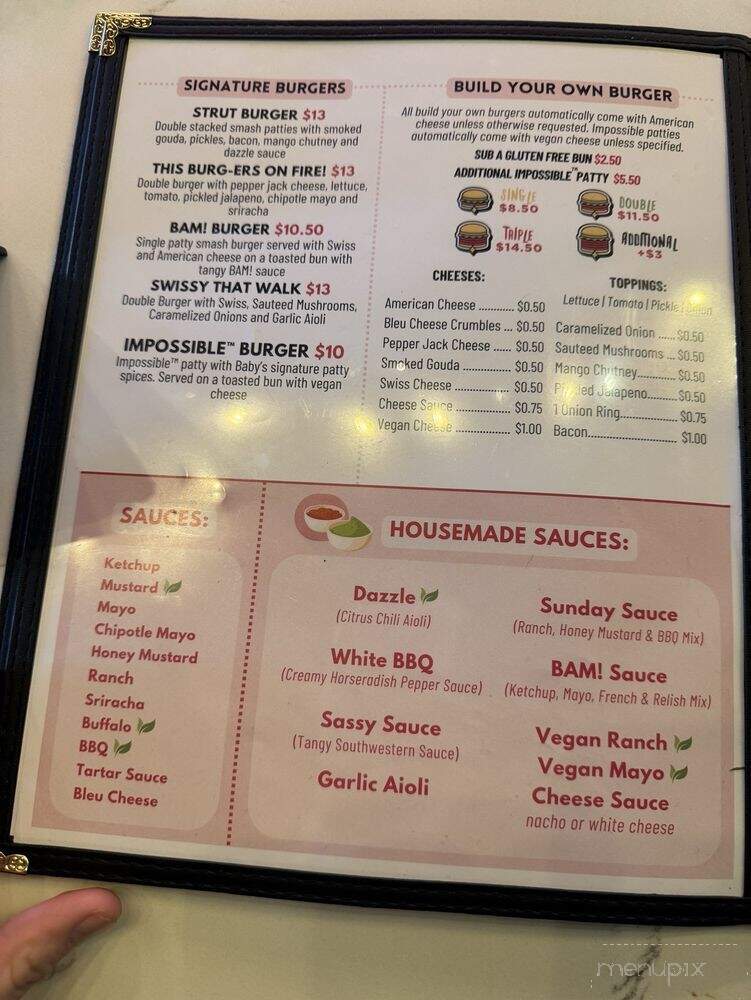 Baby's - Indianapolis, IN menu_pic