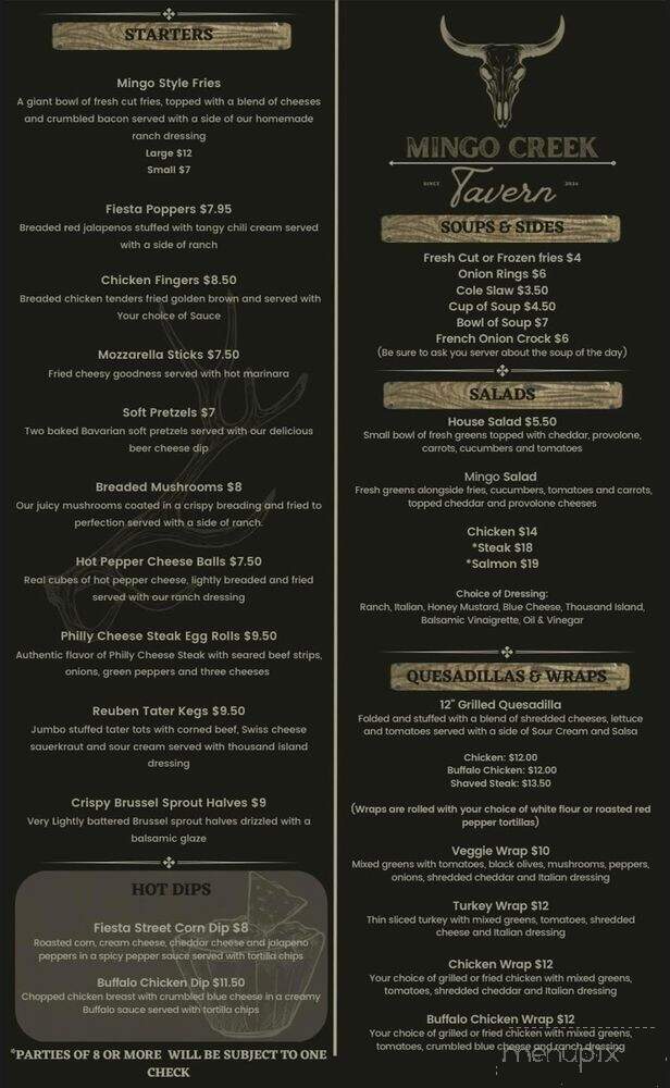 Mingo Creek Tavern - Eighty Four, PA menu_pic