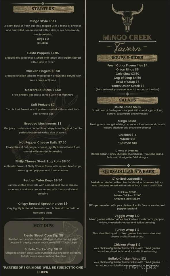 Mingo Creek Tavern - Eighty Four, PA menu_pic