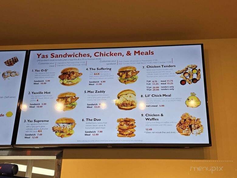 Yas Chicken - Brockton, MA menu_pic