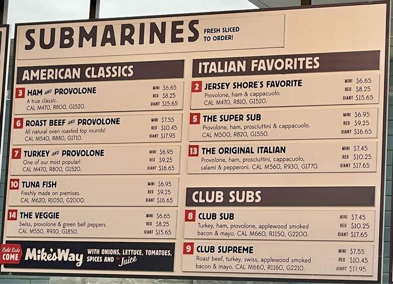 Jersey Mike's Subs - Columbia, MD menu_pic