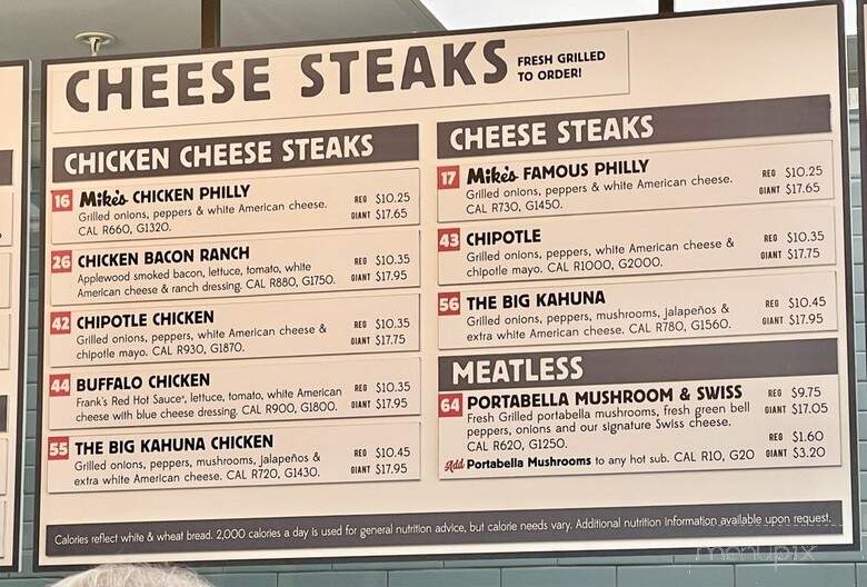 Jersey Mike's Subs - Columbia, MD menu_pic