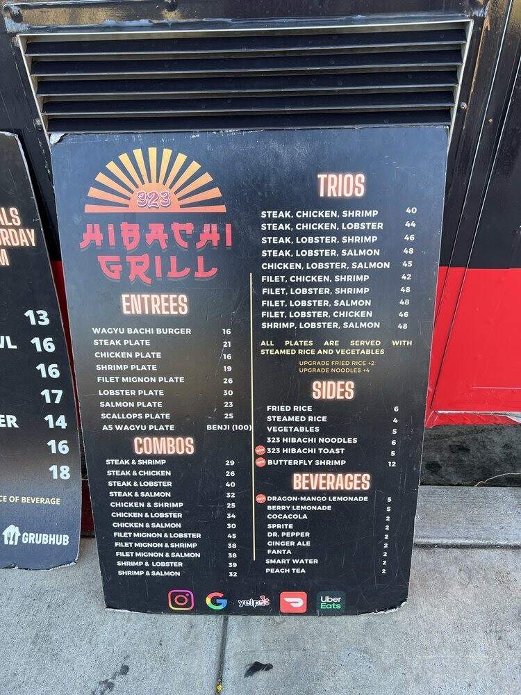 323 Hibachi Grill - Inglewood, CA menu_pic