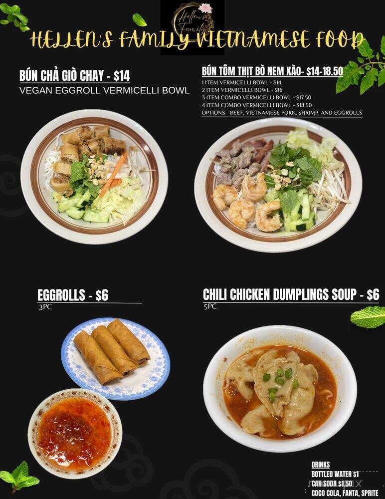 Hellen's Family Viet Food - Brawley, CA menu_pic