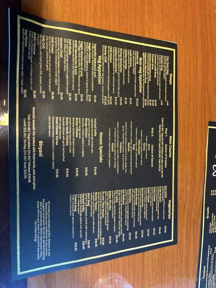 L'amour Restaurant - Springfield, MA menu_pic