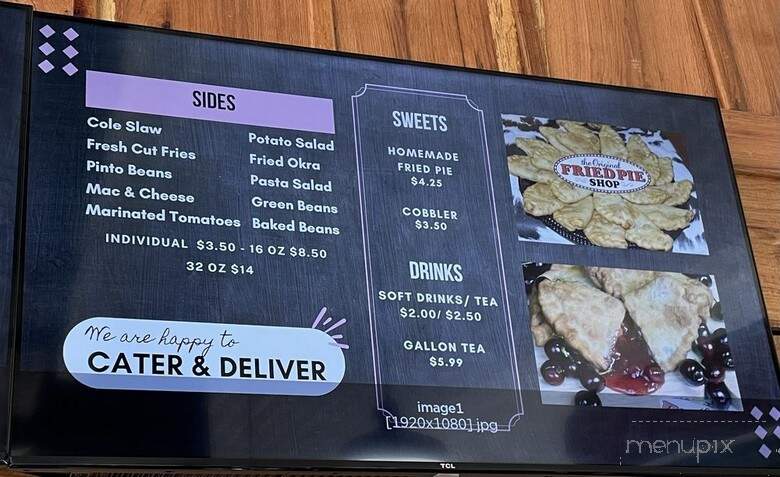 Bakers Ribs - Dallas, TX menu_pic