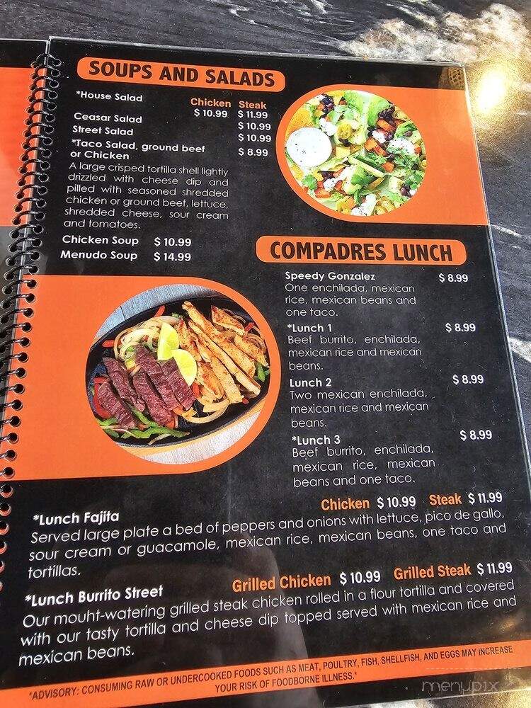 Los Compadres Restaurant - Cumming, GA menu_pic