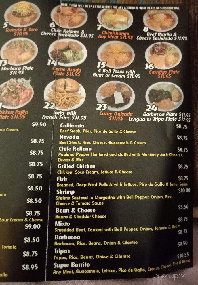 Dos Juanitos Mexican Food - Waxahachie, TX menu_pic
