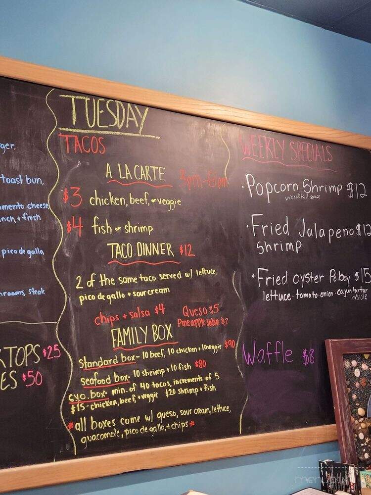 Nelly's SandBar - Corolla, NC menu_pic